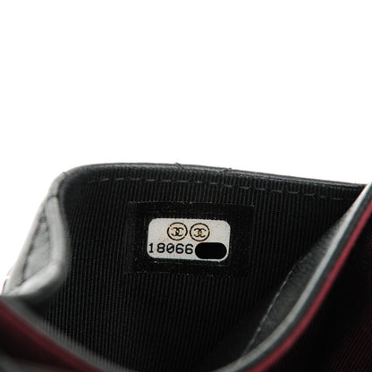 Chanel Lambskin Quilted Flap Card Holder Black 8 of 8