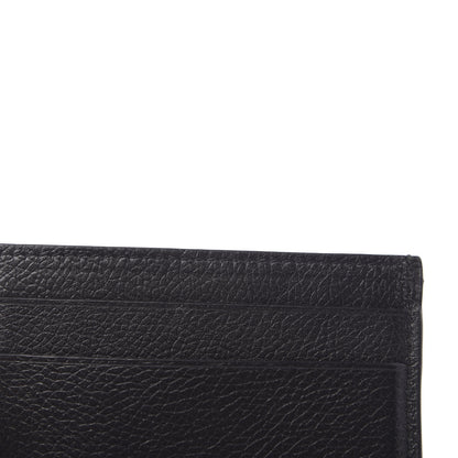 Balenciaga Grained Calfskin Logo Cash Card Holder Black White 8 of 8