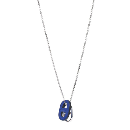 Hermes Swift O'Maillon Pendant Necklace Bleu Electrique 1 of 4
