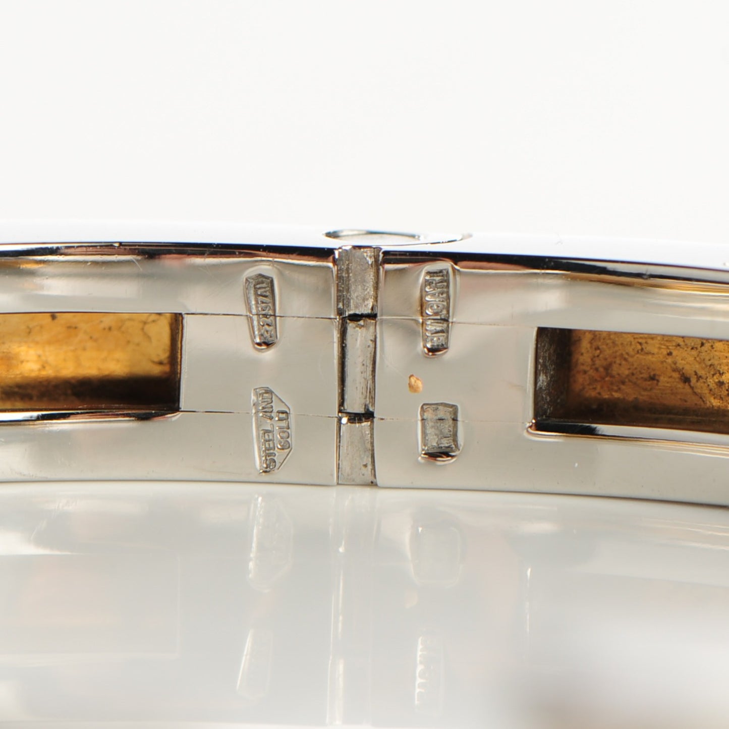 18K Yellow Gold Stainless Steel B.Zero1 Bangle Bracelet