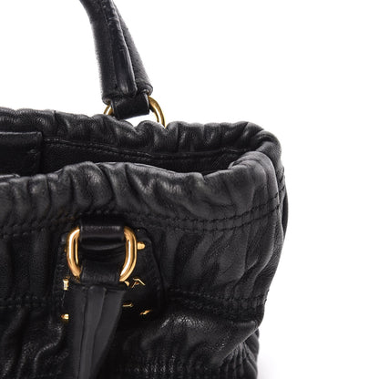 Prada Nappa Gaufre Mini Crossbody Bag Black 15 of 16