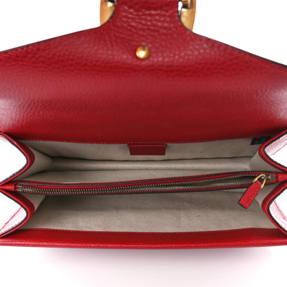 Gucci Dollar Calfskin Swarovski Crystal Small Dionysus Shoulder Bag Hibiscus Red 5 of 12