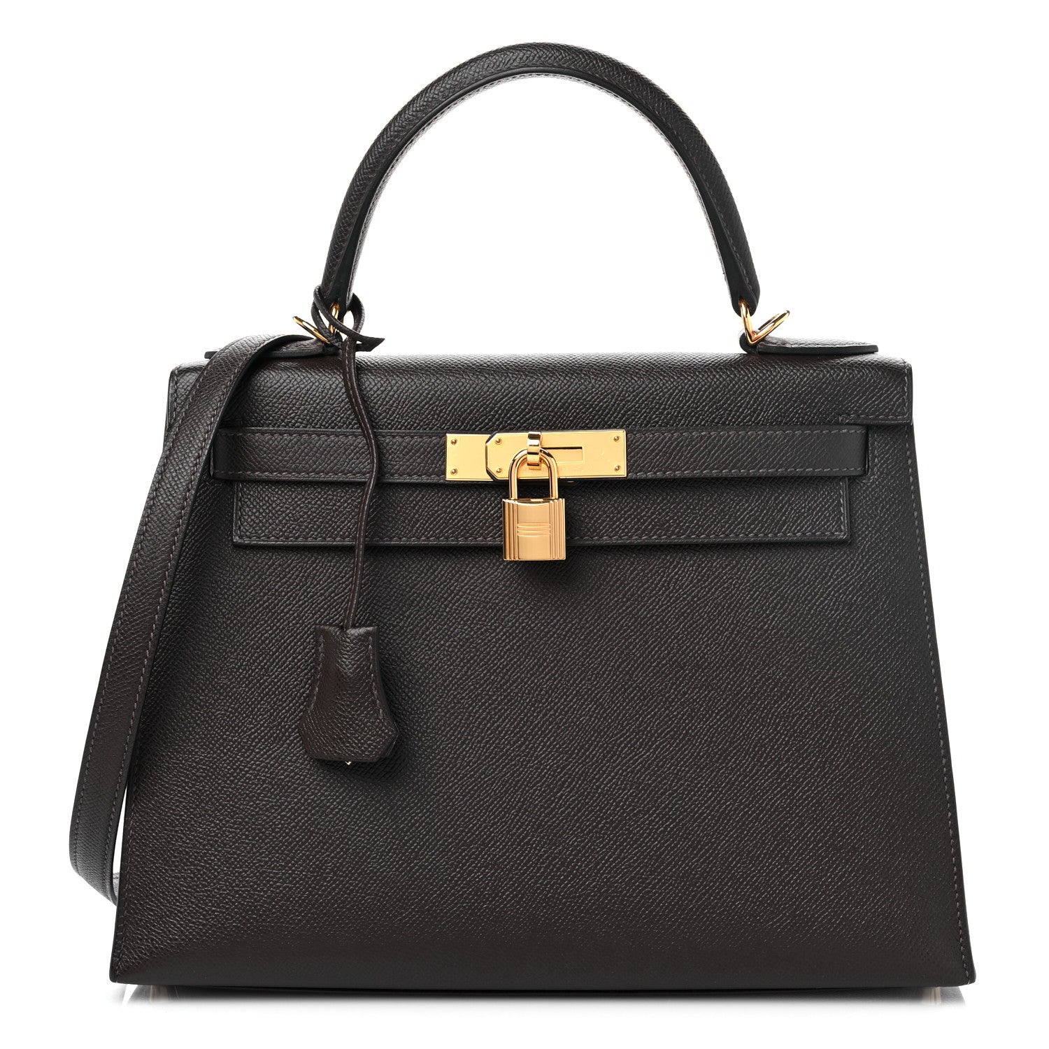 Hermes Epsom Kelly Sellier 28 Chocolate 1 of 10