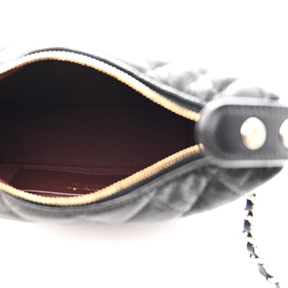Chanel Caviar Quilted Hobo Clutch With Chain Black 5 of 12