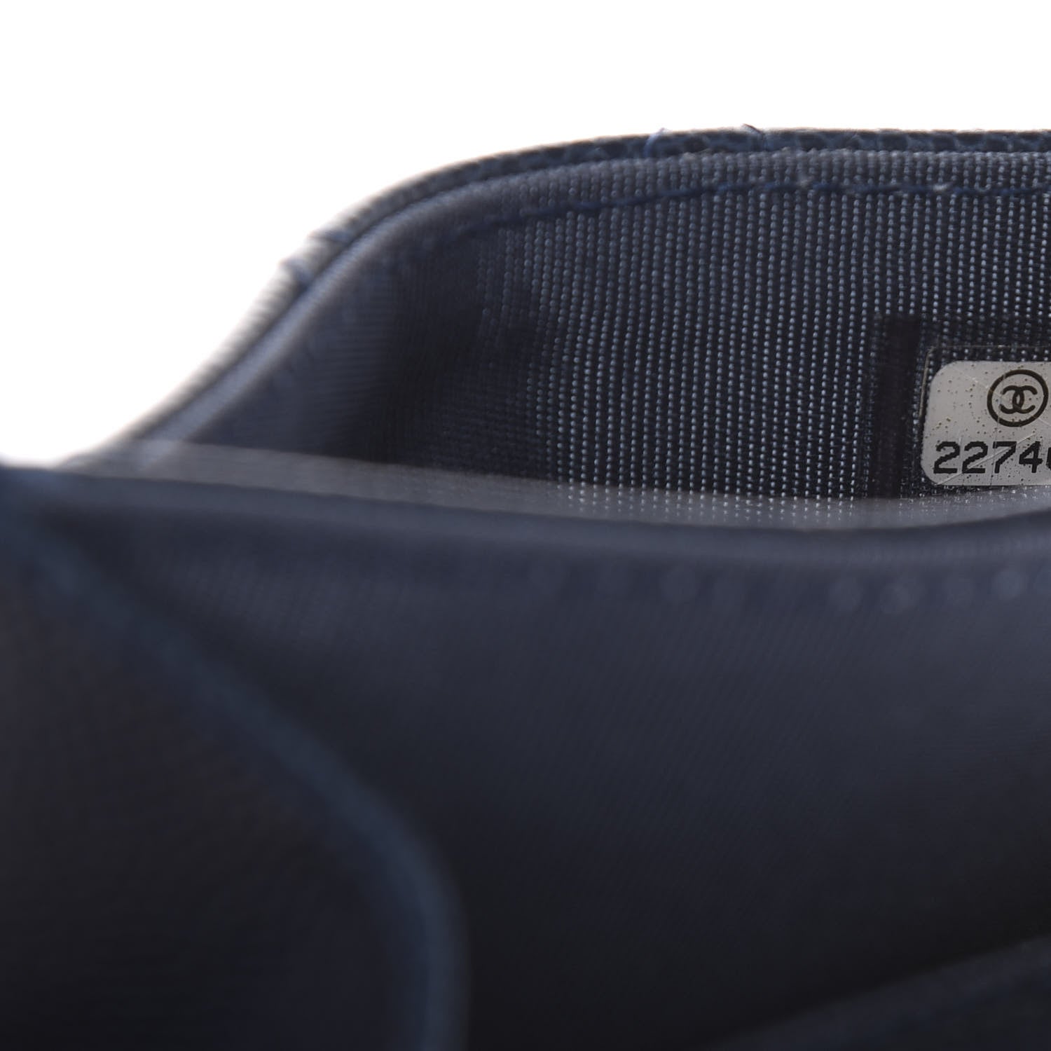 Chanel Caviar Quilted Flap Card Holder Navy Blue 7 of 8
