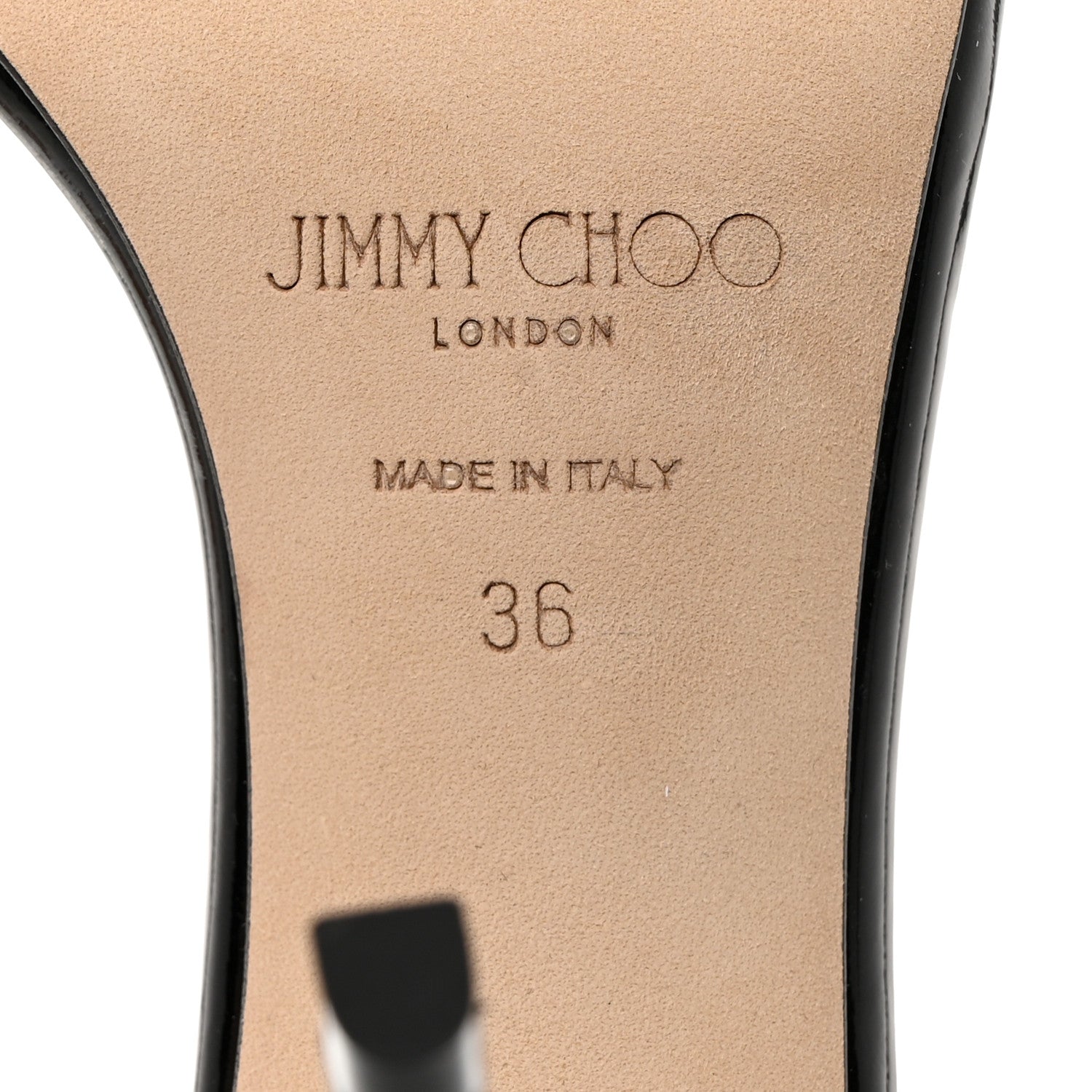 Jimmy Choo Patent Jaxon 95 Sandals 36 Black 7 of 8