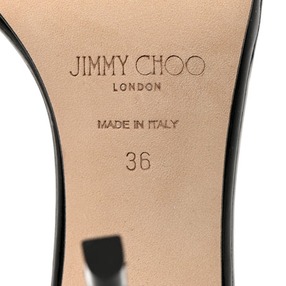 Jimmy Choo Patent Jaxon 95 Sandals 36 Black 7 of 8