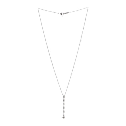 Tiffany Platinum Diamond Jazz Graduated Drop Pendant Necklace 3 of 5