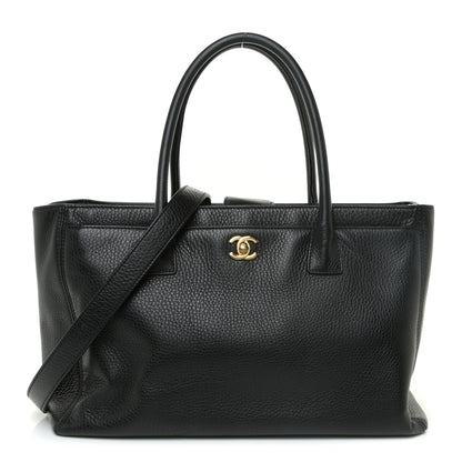 Chanel Calfskin Cerf Executive Shopper Tote Black 1 of 17