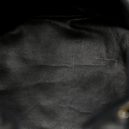 Chanel Lambskin CC Stitched Drawstring Bucket Bag Black 13 of 13