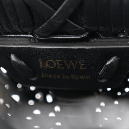 Loewe Calfskin Woven Mini Diamond Basket Bag Black 7 of 11
