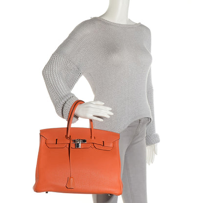 Hermes Togo Birkin 35 Orange 2 of 24