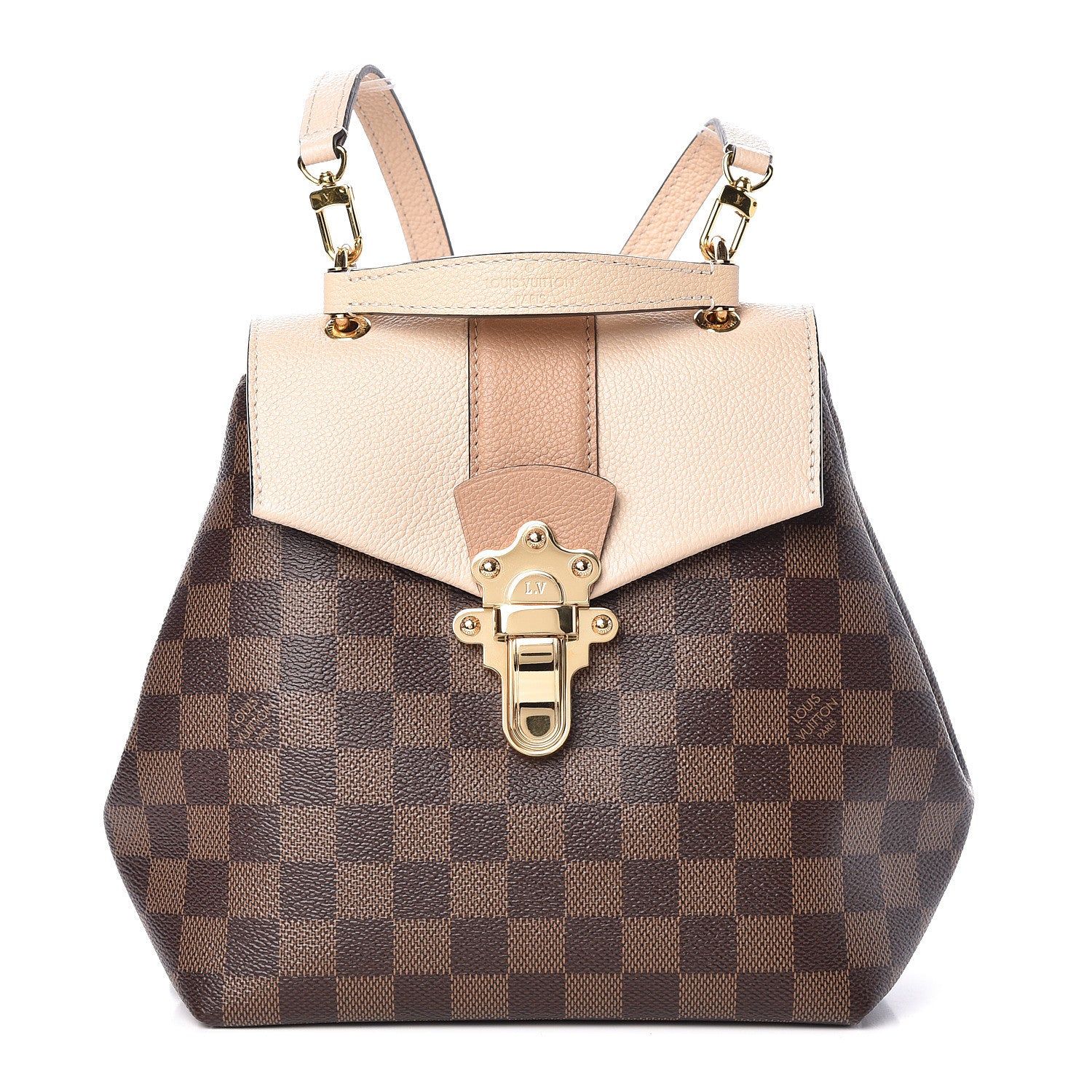 Louis Vuitton Damier Ebene Clapton Backpack Creme 1 of 10