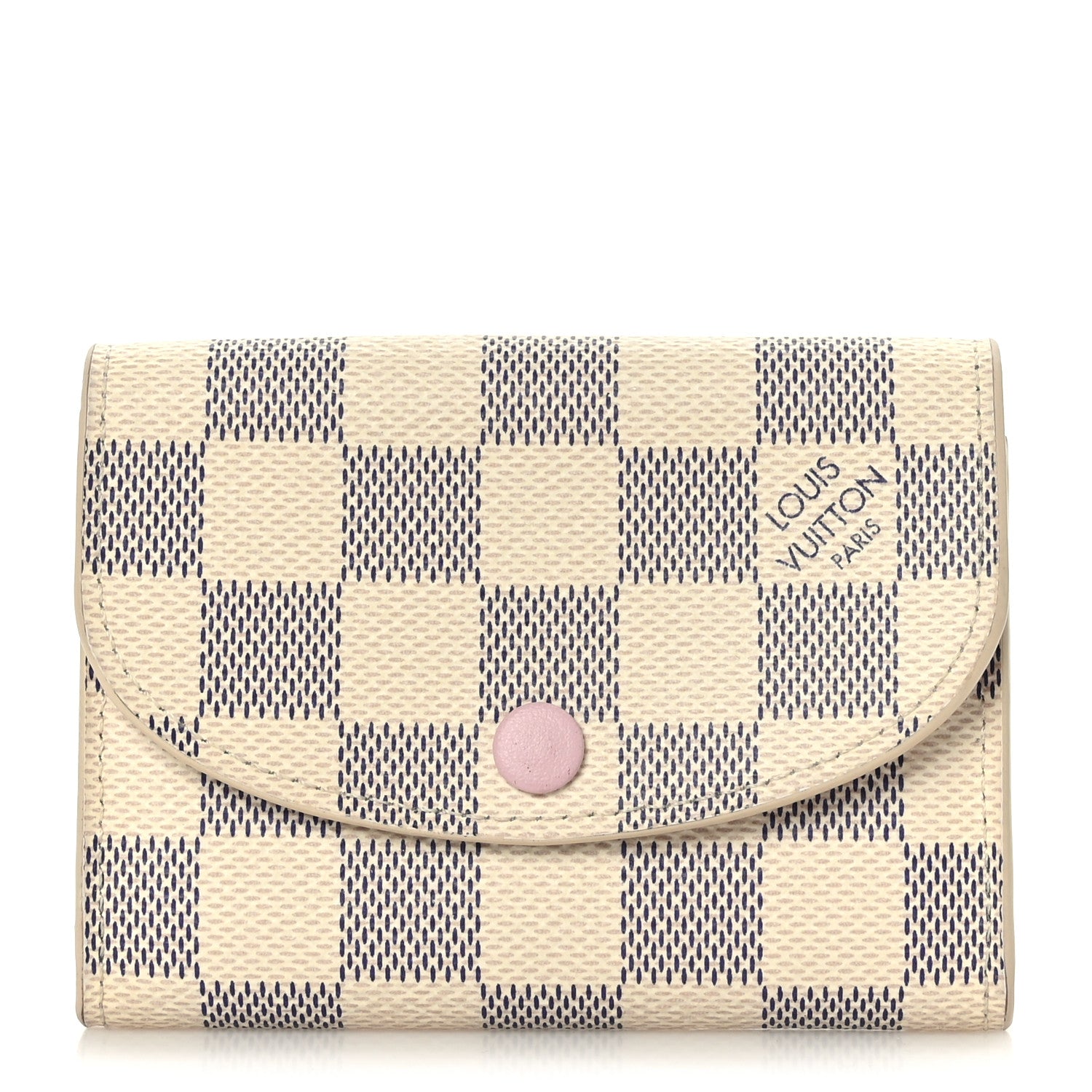 Louis Vuitton Damier Azur Rosalie Coin Purse Rose Ballerine 1 of 6