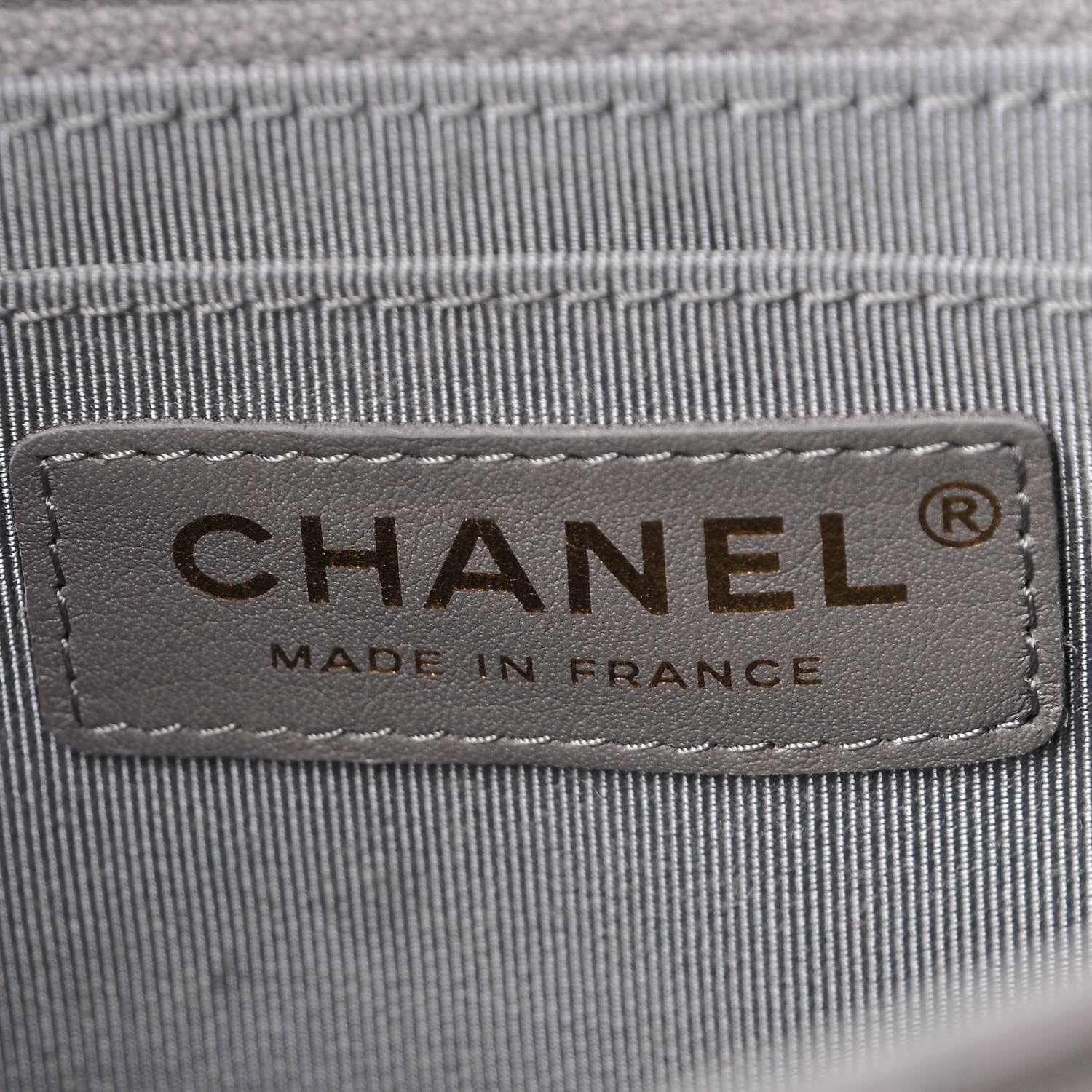 Chanel Calfskin Chevron Quilted Small Statement Flap Grey 6 of 10