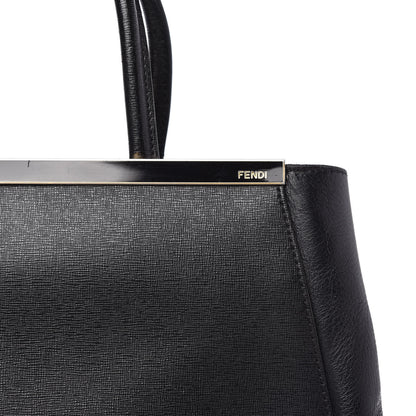 Fendi Vitello Elite Regular 2Jours Tote Black 10 of 21