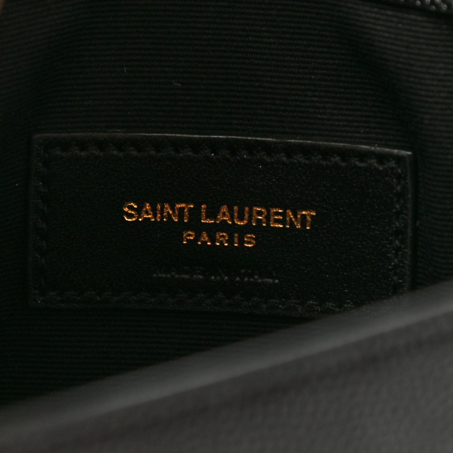 Saint Laurent Grain De Poudre Uptown Pouch Black 6 of 8