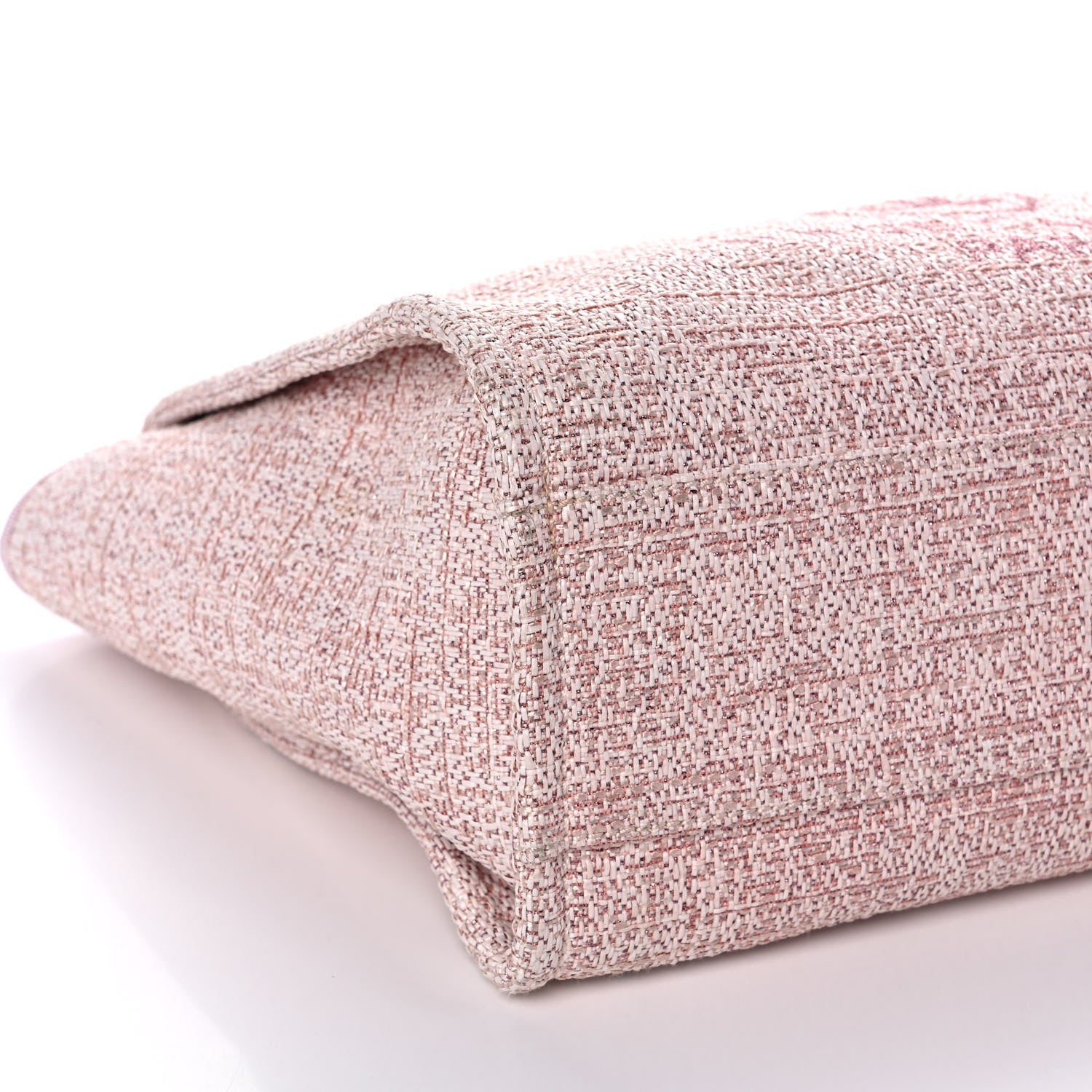 Chanel Lurex Boucle Deauville Tote Pink 9 of 11
