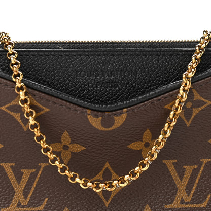 Louis Vuitton Monogram Pallas Clutch Black 7 of 10