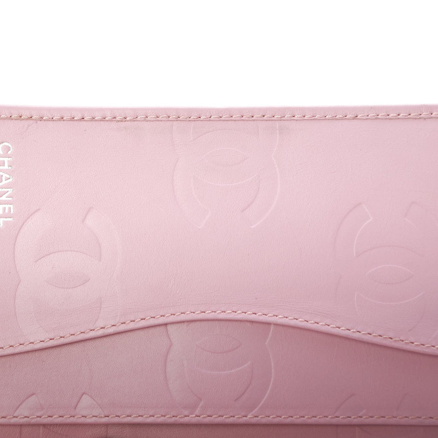 Calfskin Quilted Small Cambon Agenda Planner Pink