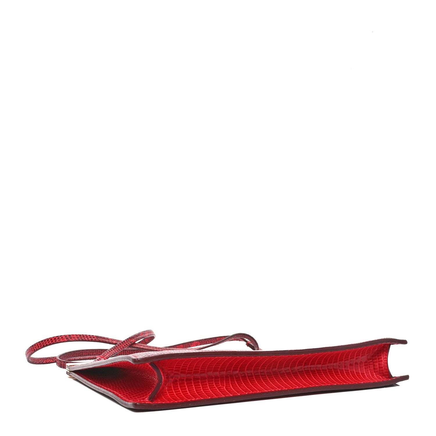 Celine Lizard Mini Clasp Bag Red 4 of 10