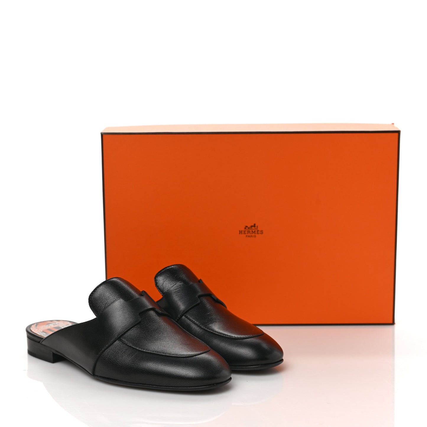 Supple Goatskin Catena Mules 35 Black