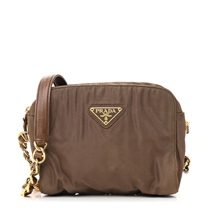 Prada Tessuto Nylon Catena Shoulder Bag Antilope 1 of 14