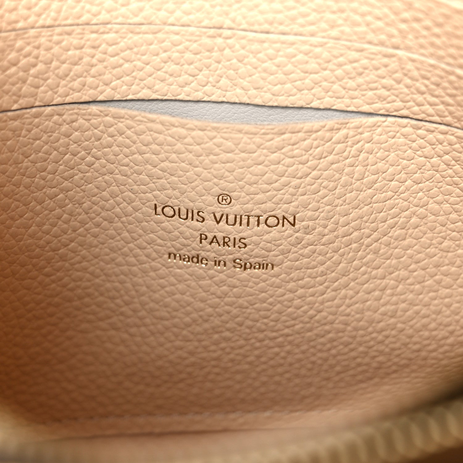 Louis Vuitton Empreinte Double Zip Pochette Beige Rose Creme 8 of 13