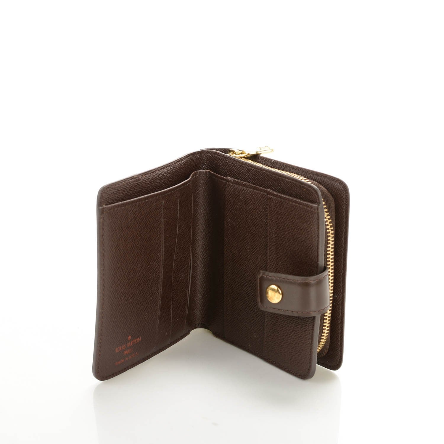 Louis Vuitton Damier Ebene Zippe Zipped Compact Wallet 5 of 7