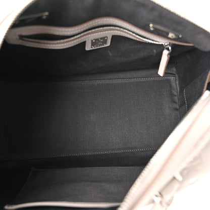 MCM Calfskin Ottomar Monogram Essential Boston Bag Dove 4 of 10
