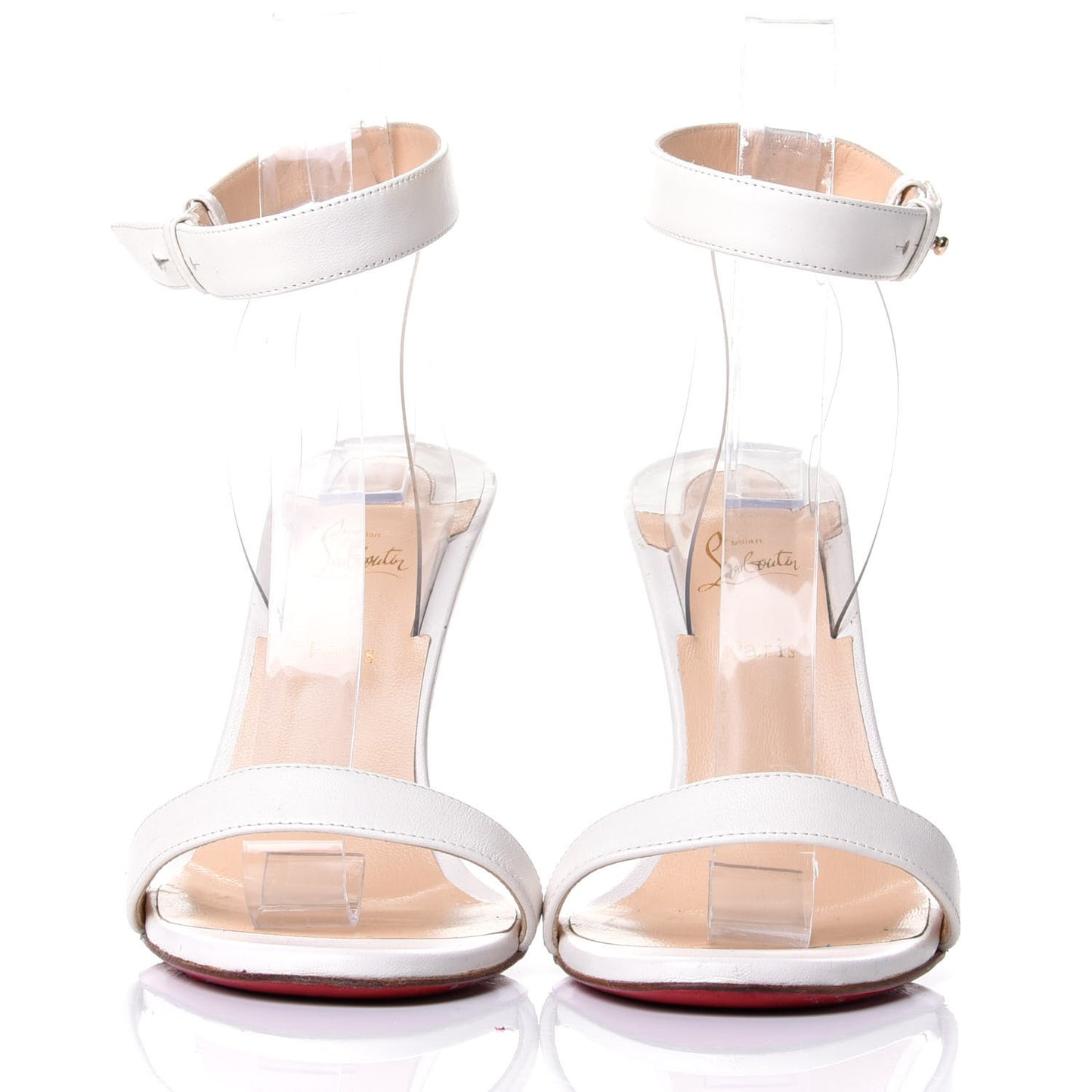 Nappa Shiny PVC Jonatina 100 Sandals 37.5 White