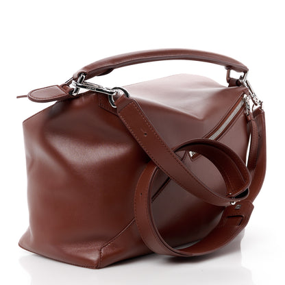 Loewe Shiny Calfskin Large Puzzle Bag Brownie 3 of 13