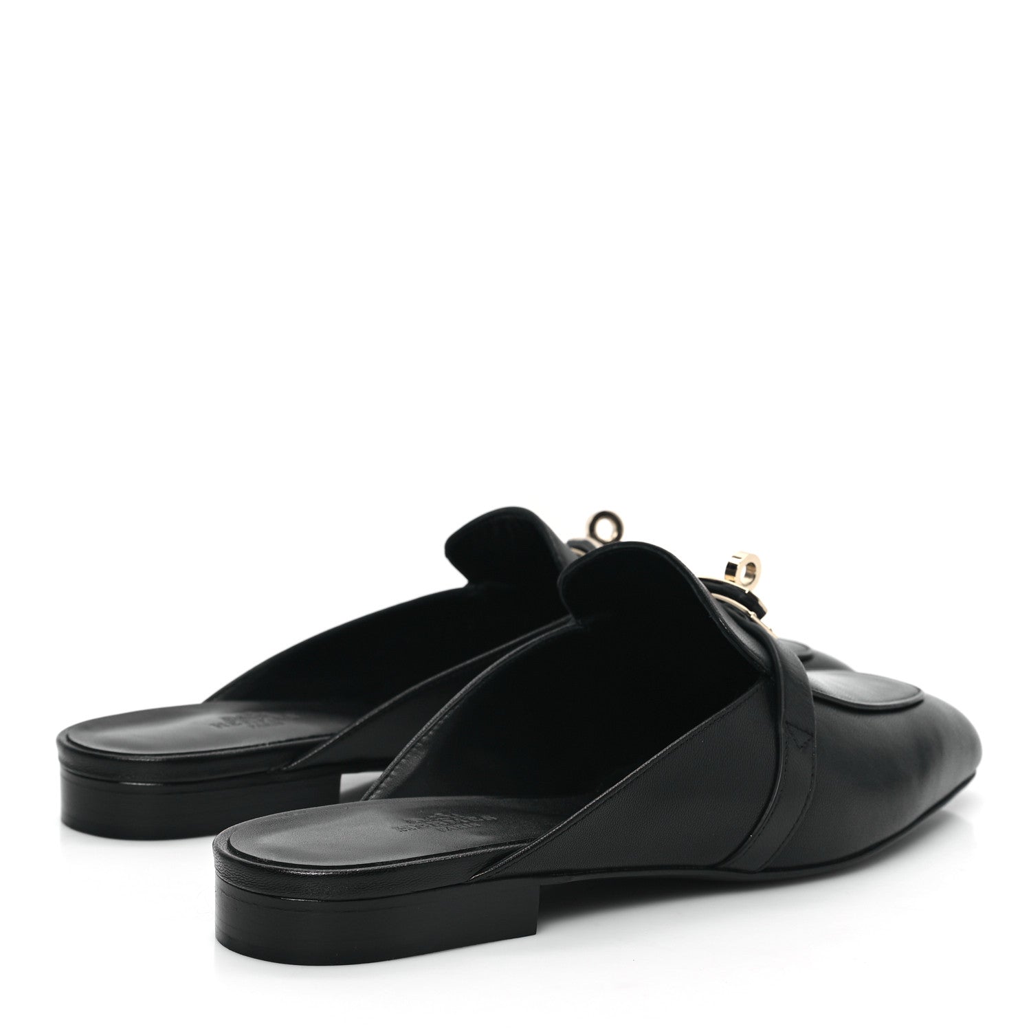 Hermes Goatskin Oz Mules 40 Black 4 of 8