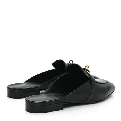 Hermes Goatskin Oz Mules 40 Black 4 of 8