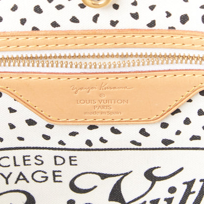 Louis Vuitton Monogram Kusama Waves Neverfull MM White 6 of 9