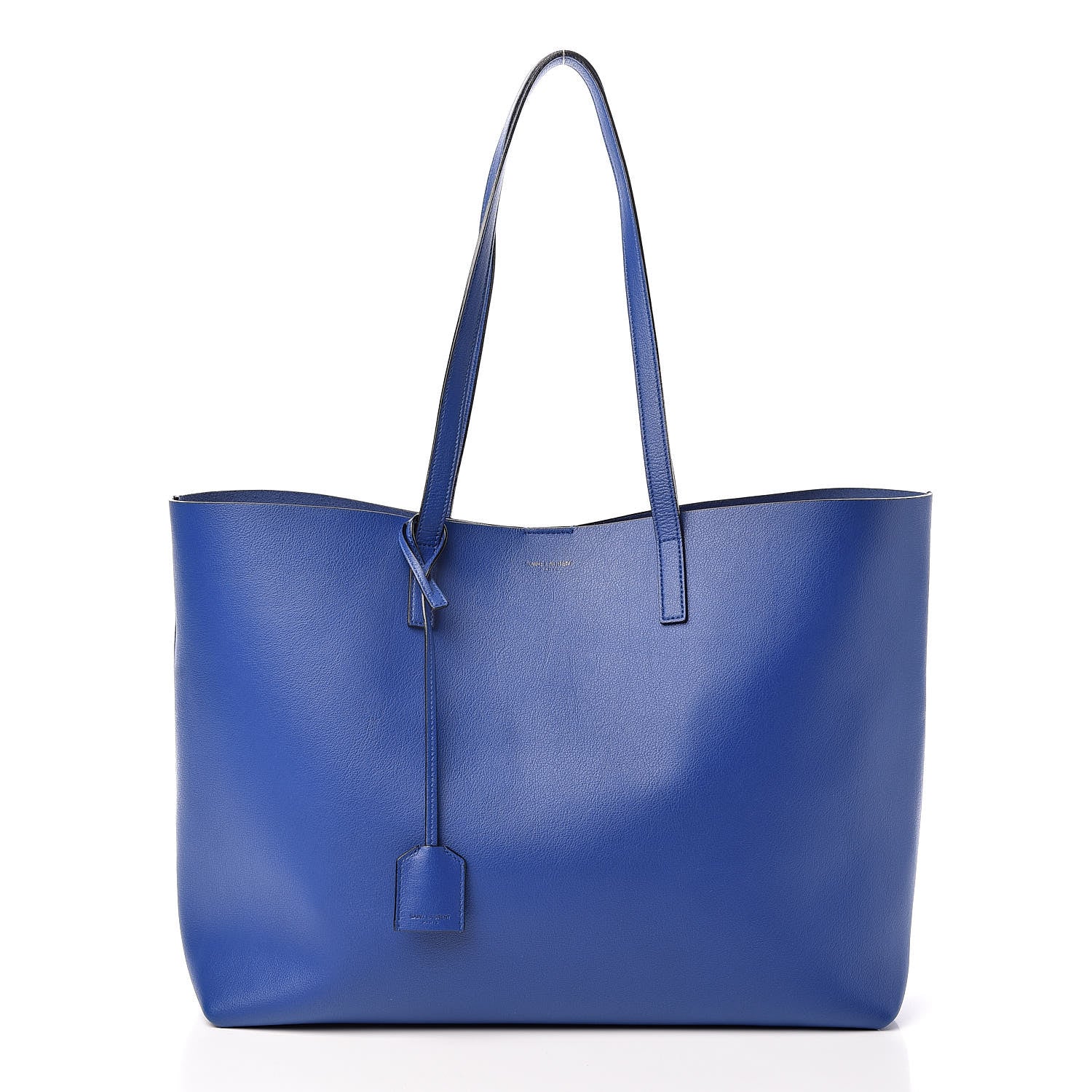 Saint Laurent Calfskin Large Shopping Tote Ultramarine 3 of 11