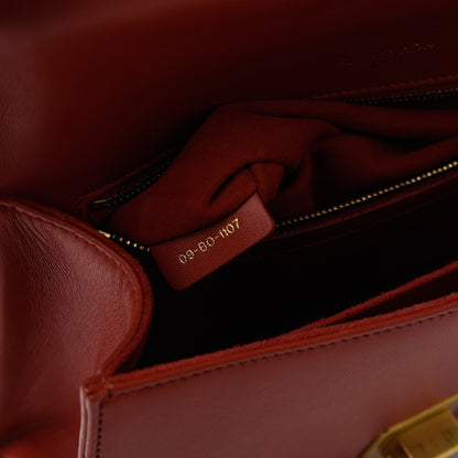 Christian Dior Calfskin Studded Medium Diorama Flap Bag Red 10 of 11