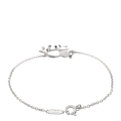 Tiffany Sterling Silver Tsavorite Save the Wild Elephant Bracelet 2 of 4