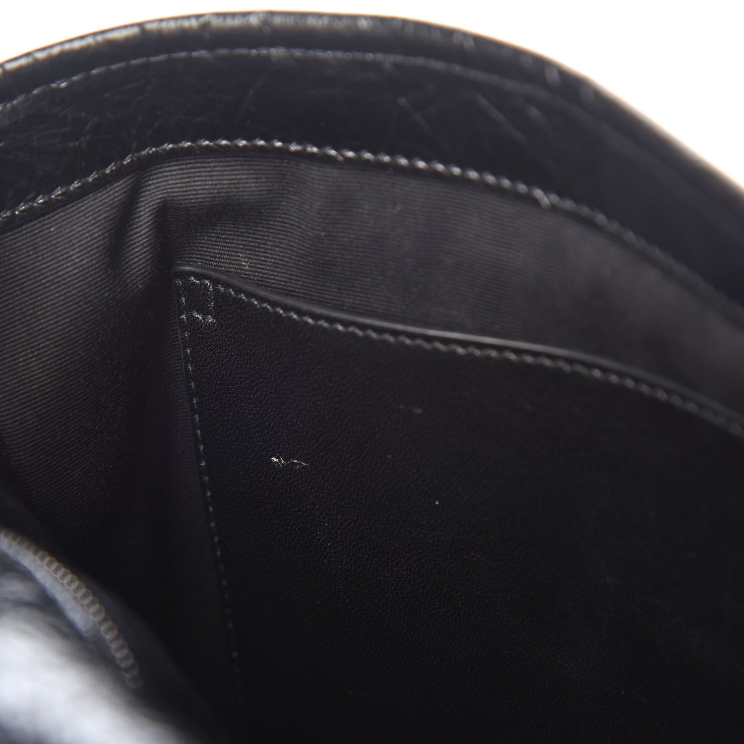 Saint Laurent Crinkled Calfskin Matelasse Medium Niki Chain Satchel Black 8 of 9