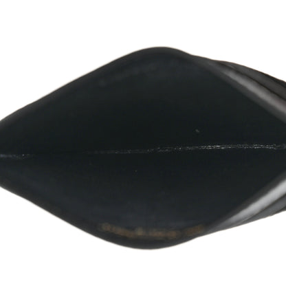 Saint Laurent Grain De Poudre Matelasse Chevron Monogram Credit Card Case Black 4 of 7
