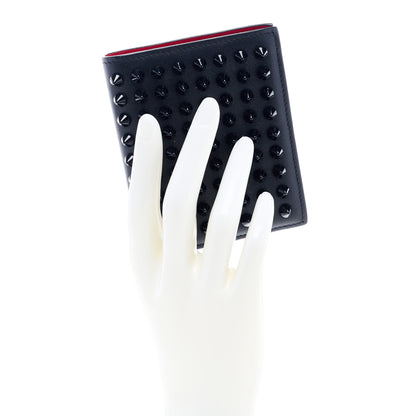 Christian Louboutin Calfskin Spiked Paros Wallet Black 2 of 5