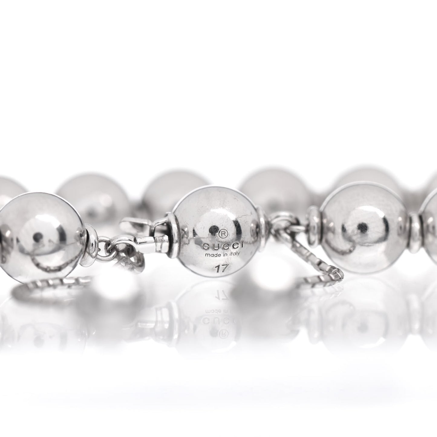 Sterling Silver Boule Bead Adjustable Bracelet