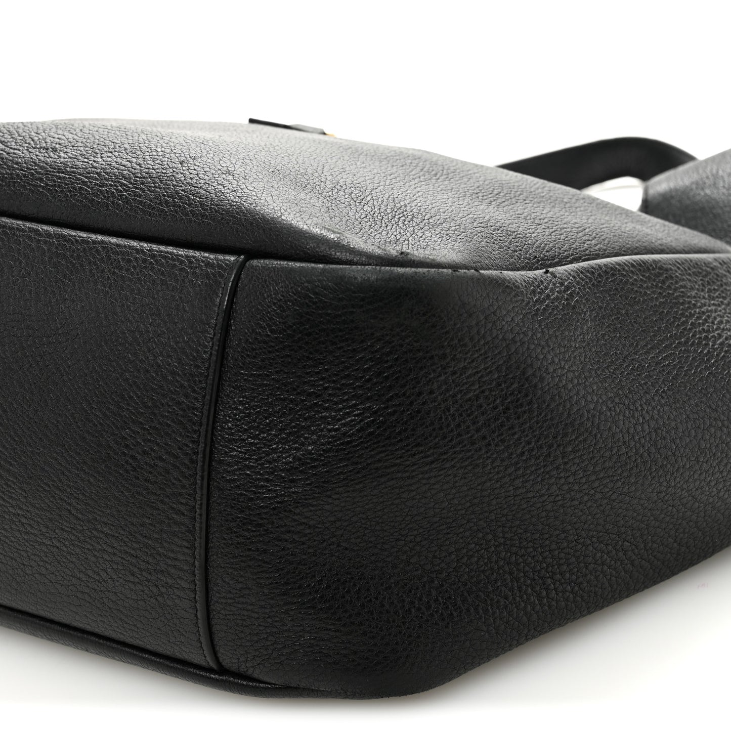 Grained Deerskin Bea Tote Black