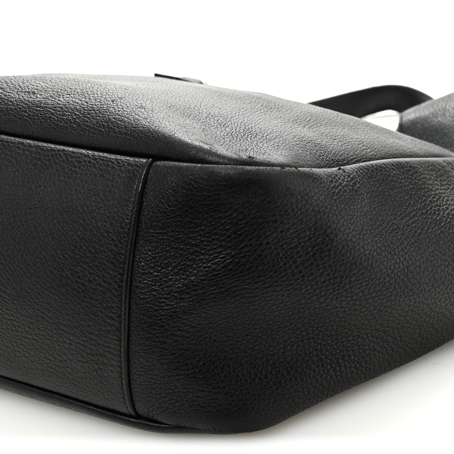 Saint Laurent Grained Deerskin Bea Tote Black 9 of 10