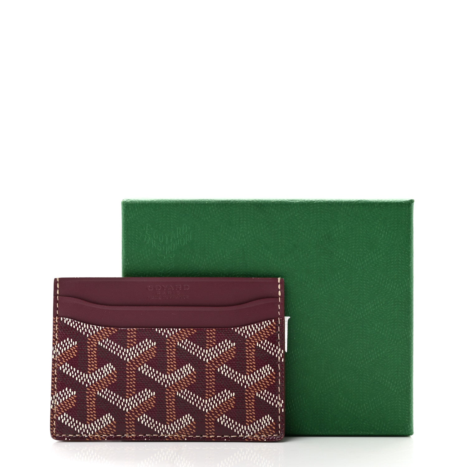 Goyard Goyardine Saint Sulpice Card Holder Bordeaux 8 of 8
