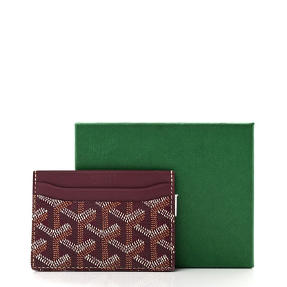 Goyard Goyardine Saint Sulpice Card Holder Bordeaux 8 of 8