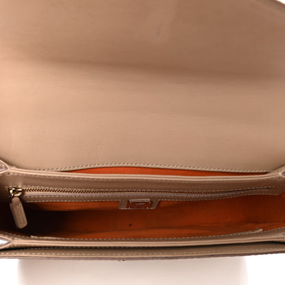 MCM Visetos Medium Patricia Satchel Beige 4 of 6