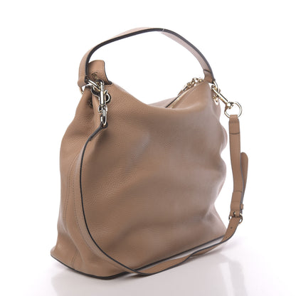 Gucci Pebbled Calfskin Large Soho Hobo Camelia 3 of 10