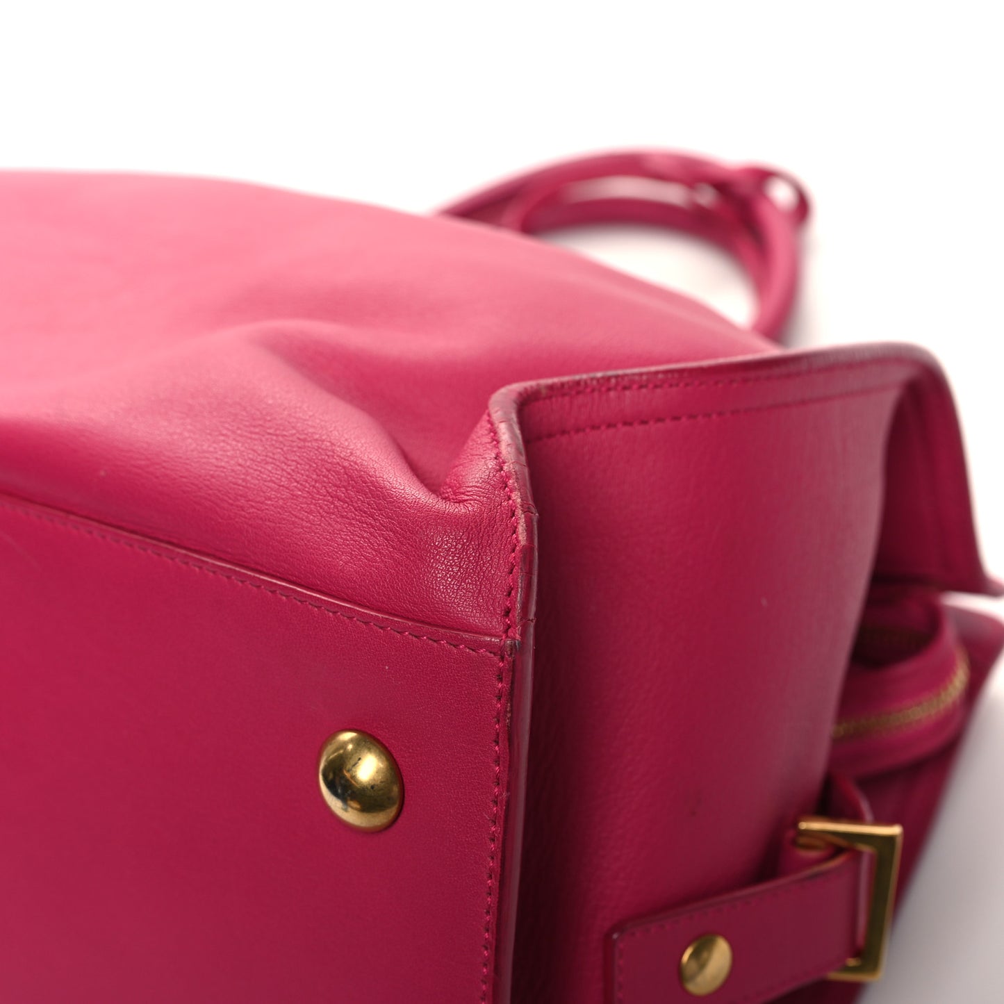 Calfskin Medium Classic Y Cabas Fuchsia