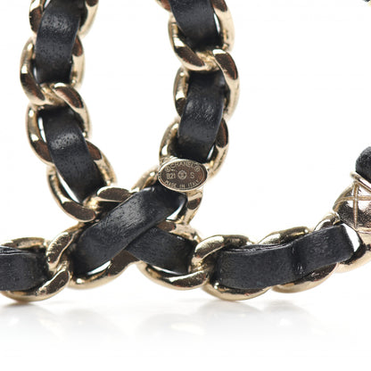 Chanel Lambskin Chain CC Brooch Black Gold 4 of 5